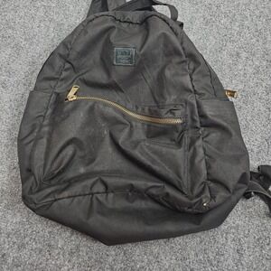 Herschel Supply Black Classic Backpack Red Striped Lining Zip Minimal Urban